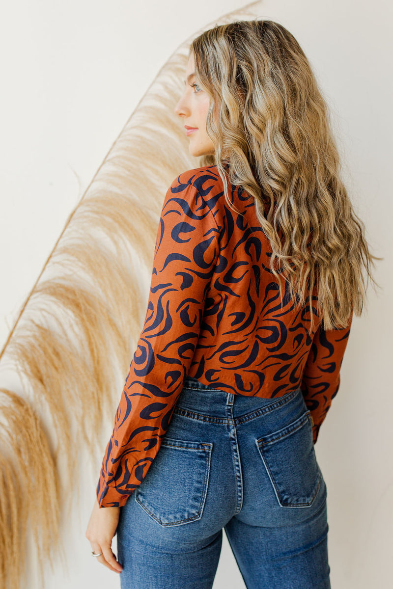 mode, faye woven blouse