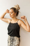 mode, square neck lace tank
