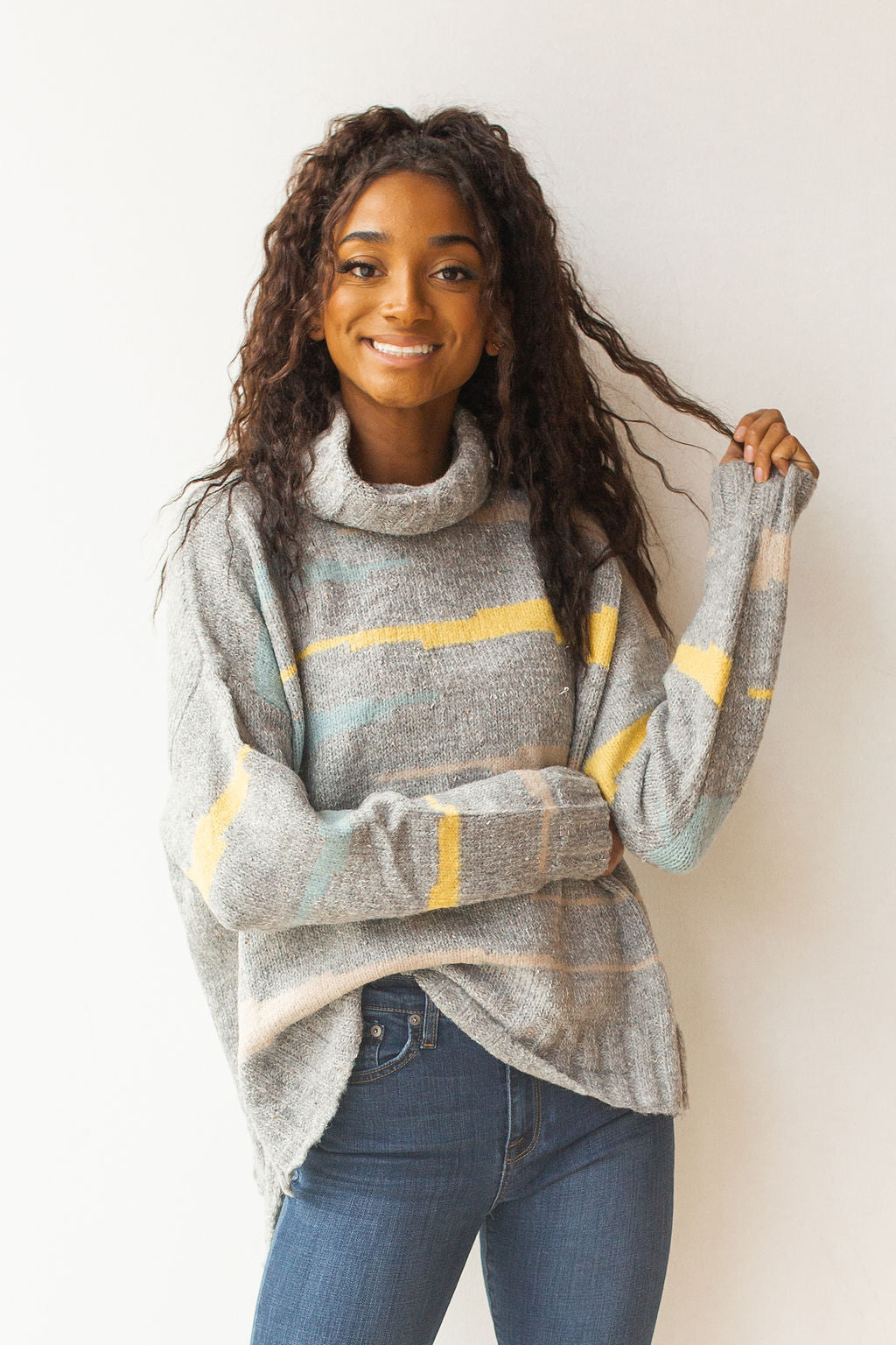 mode, dash of light oversized sweater