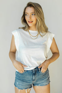 mode, short sleeve muscle tee