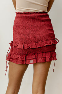 mode, in good spirits smocked skirt