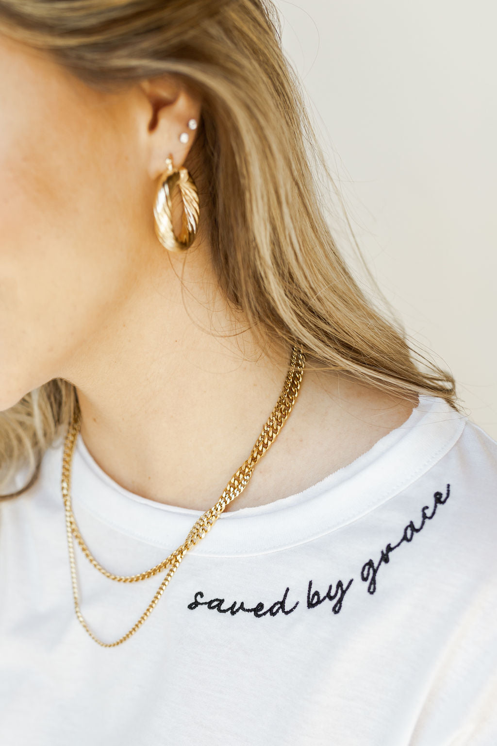 mode, saved by grace tee