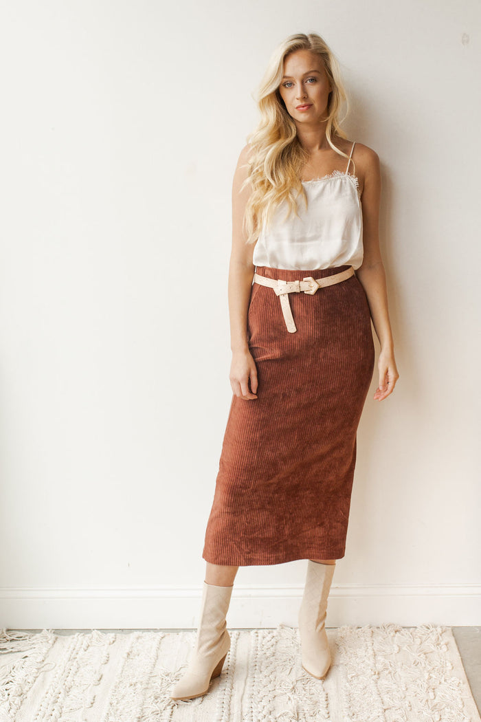 mode, helen rib tube skirt