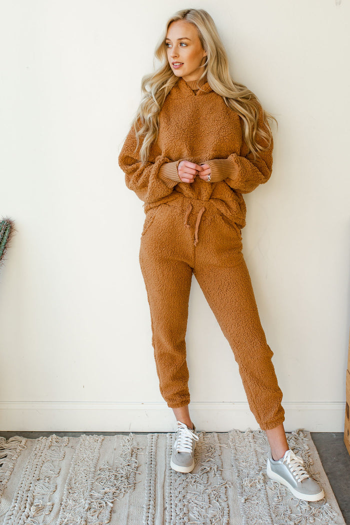 mode, cozy teddy set (pants)