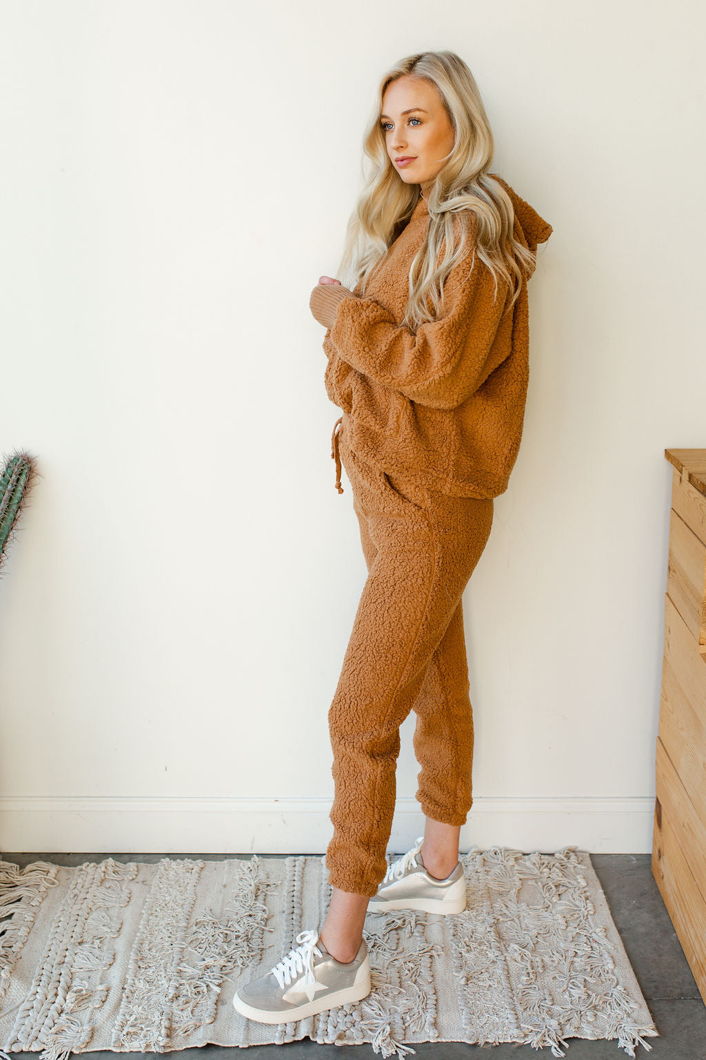 mode, cozy teddy set (pants)