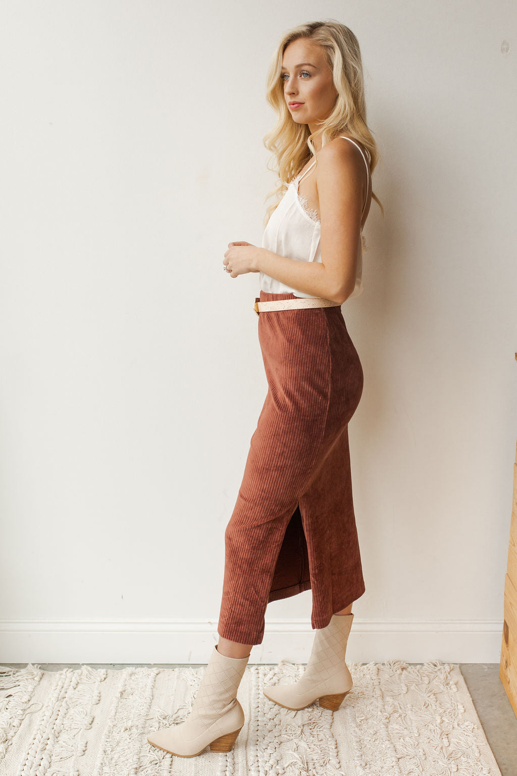 mode, helen rib tube skirt