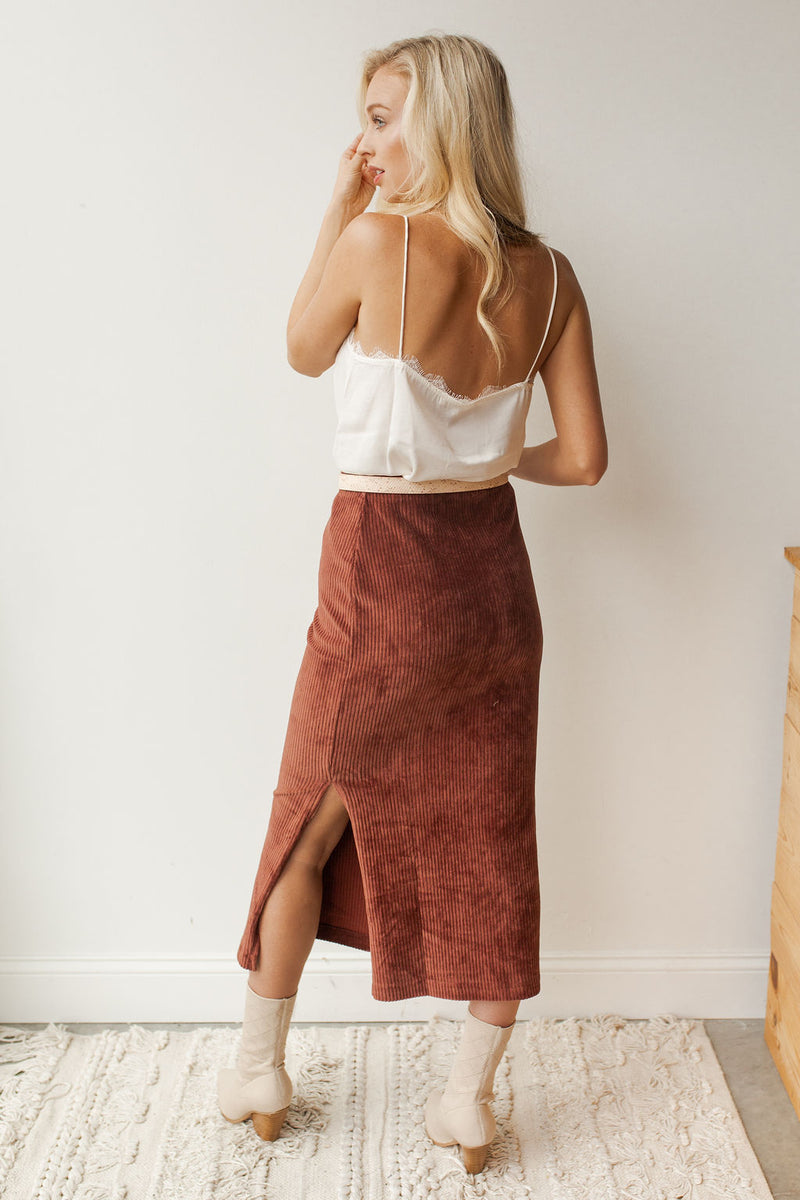 mode, helen rib tube skirt