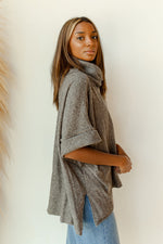 mode, higher love cowl neck