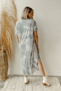 mode, ocean waves long dress