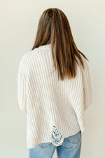 mode, the only one distressed turtleneck