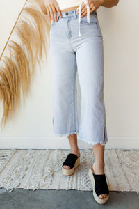 mode, pure hearts wide leg denim