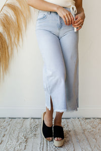 mode, pure hearts wide leg denim