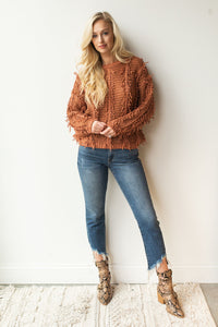 mode, shaggy thing sweater