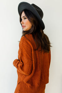 mode, fa la la la cableknit sweater set (top)