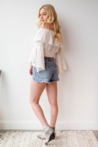 mode, self love cinched waist top