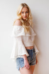 mode, self love cinched waist top