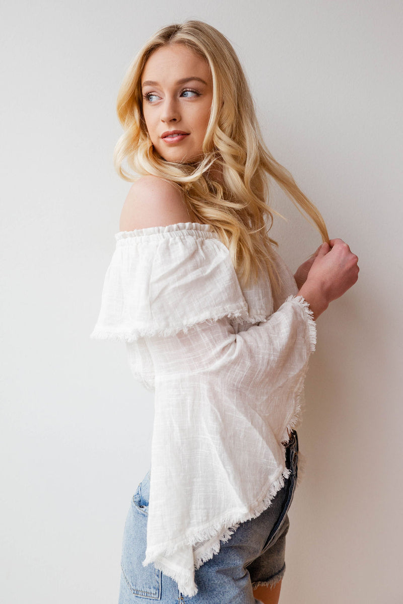 mode, self love cinched waist top