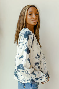mode, twisted tie dye sweatshirt
