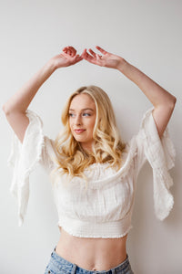 mode, self love cinched waist top
