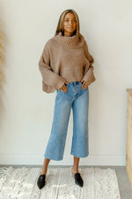 mode, heart flutter turtleneck