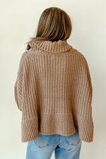 mode, heart flutter turtleneck