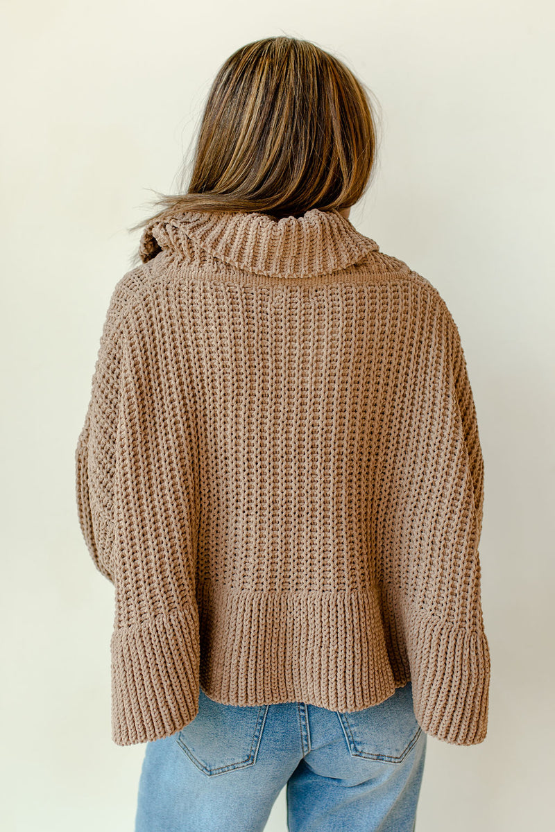 mode, heart flutter turtleneck