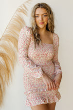 mode, flower power dress