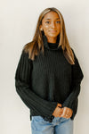 mode, the only one distressed turtleneck