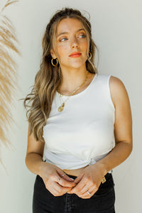mode, luna twist front white