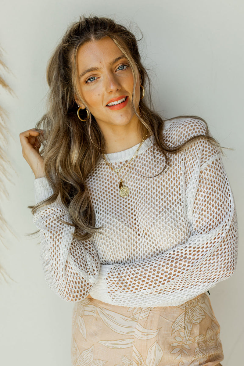 mode, first catch knit top