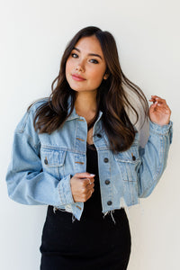 mode, if I ain't got you crop jacket