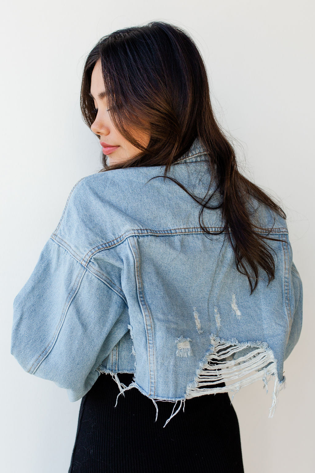 mode, if I ain't got you crop jacket