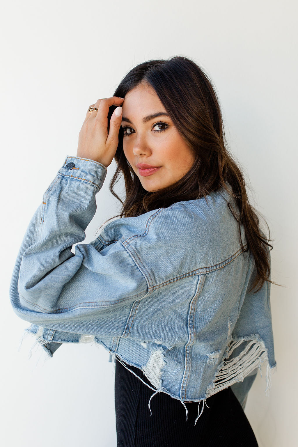 mode, if I ain't got you crop jacket
