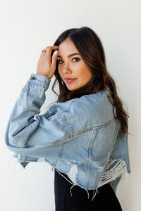 mode, if I ain't got you crop jacket