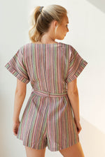 mode, shed the light stripes romper