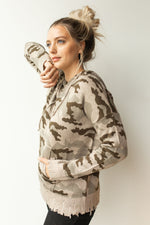 mode, distressed camo hoodie