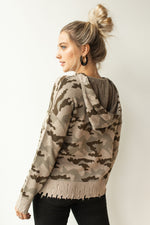 mode, distressed camo hoodie