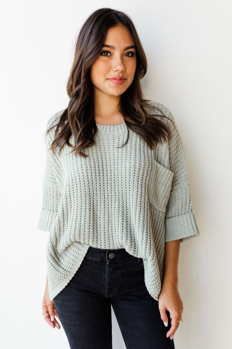 mode, slouchy pocket sweater