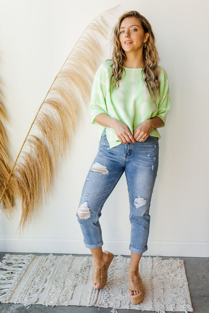 mode, look at her now tie dye top