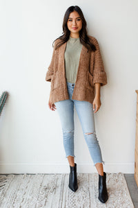 mode, wish you were here slouch cardigan