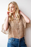 mode, soft + sheer leopard blouse