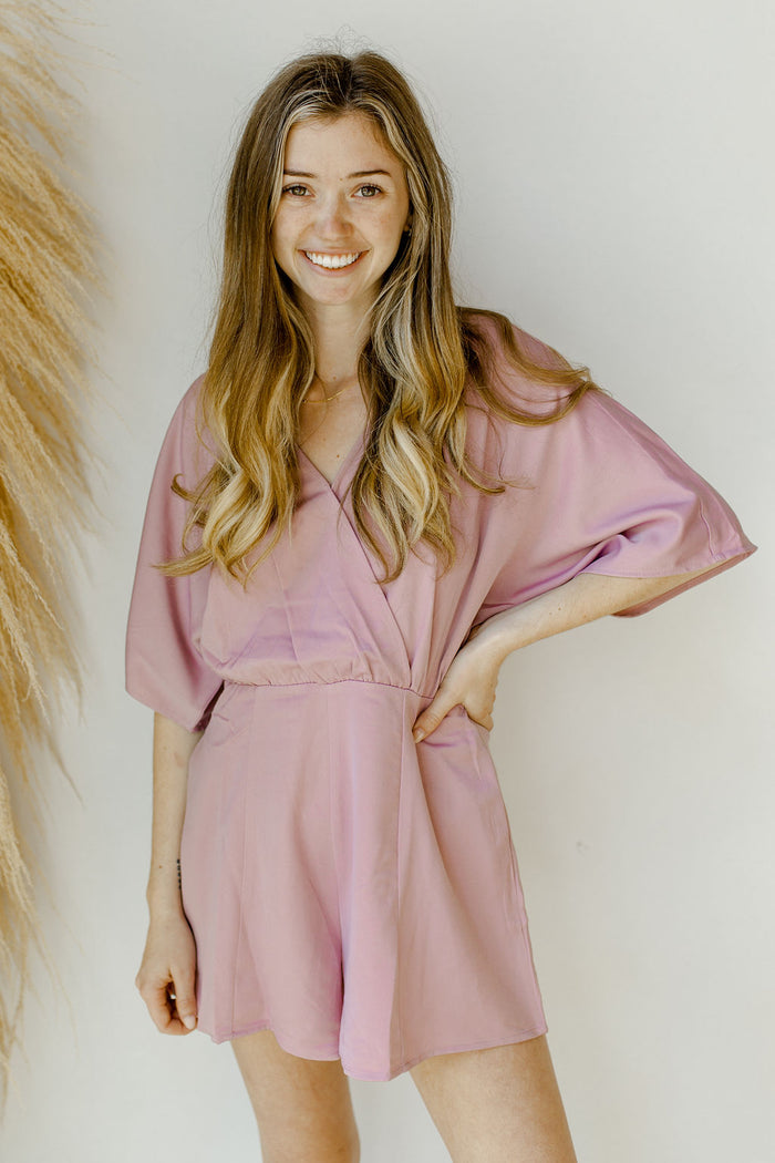 mode, smooth sips silky romper