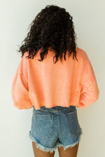mode, in the raw cropped sweater