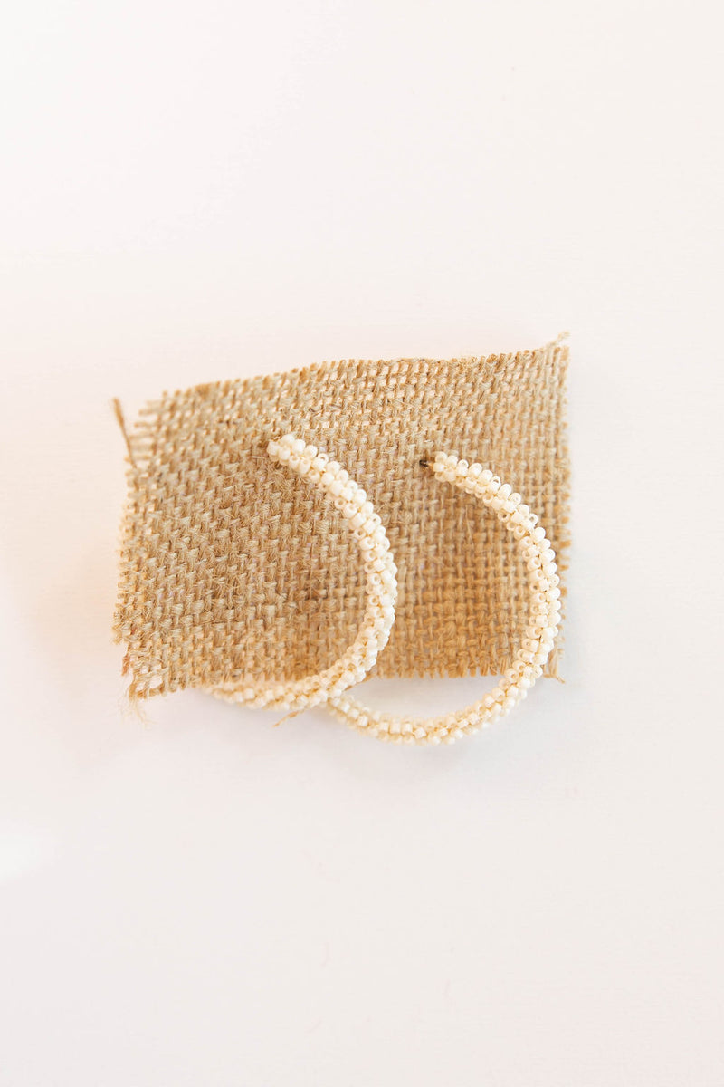 mode, party beads hoop earring