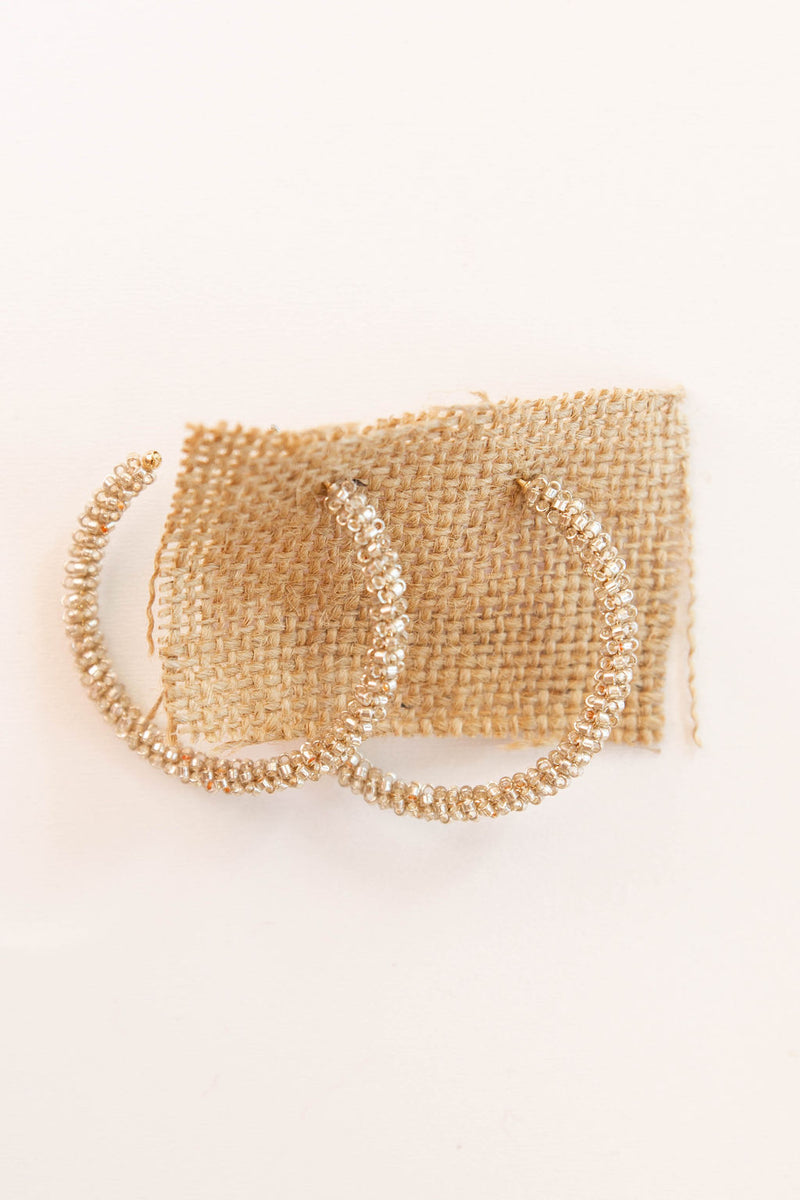mode, party beads hoop earring