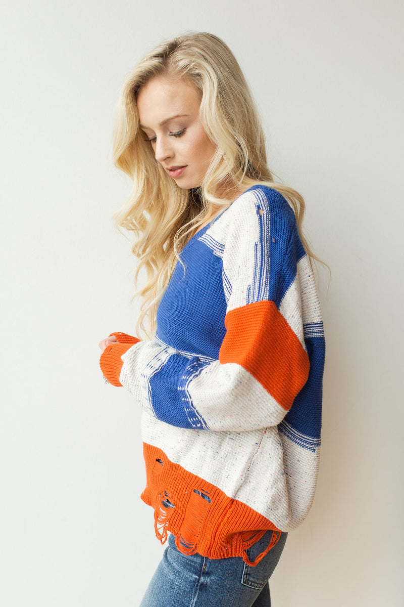 mode, Thunder rolls v neck sweater