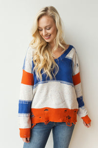 mode, Thunder rolls v neck sweater