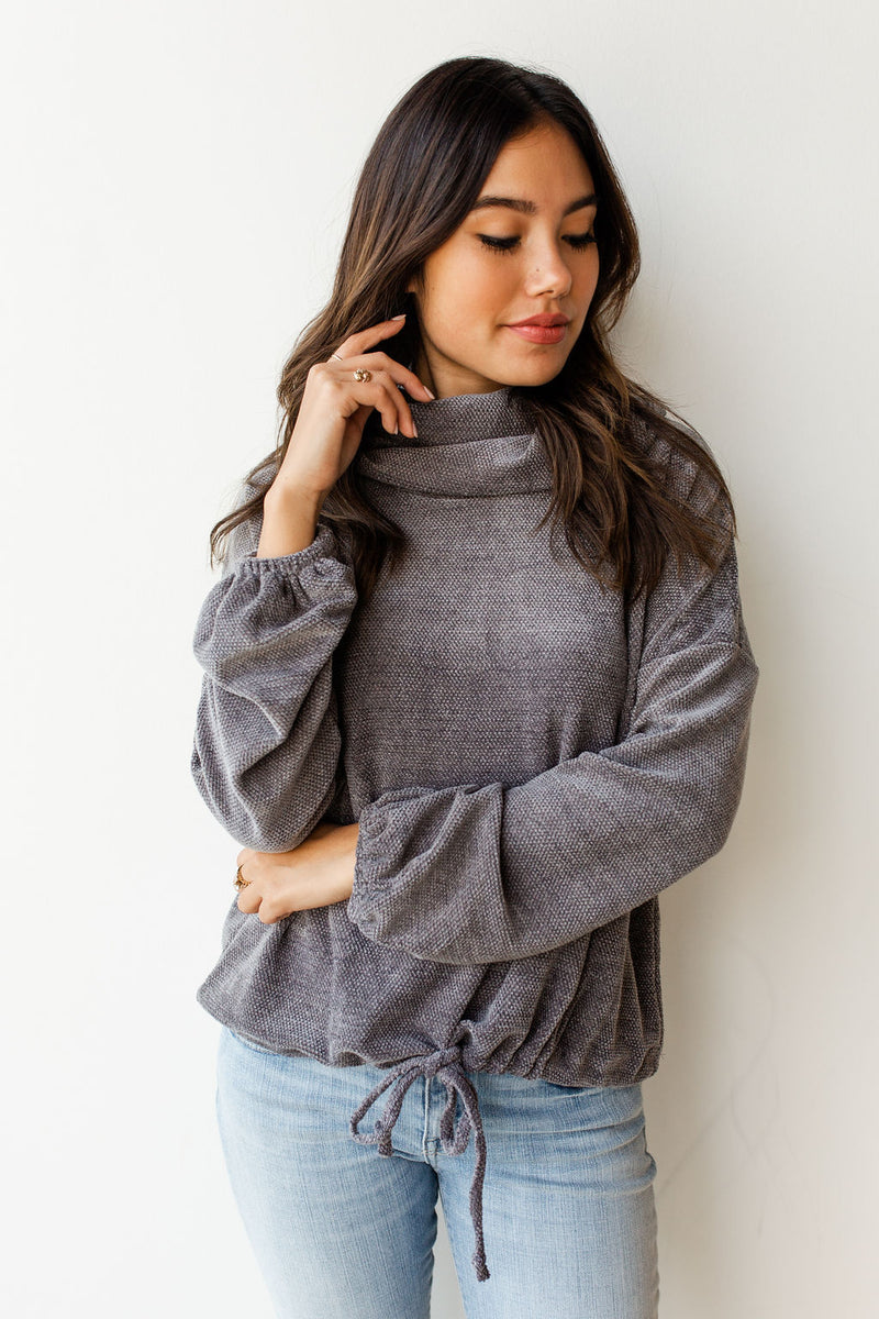 mode, lifestyle cowl neck top