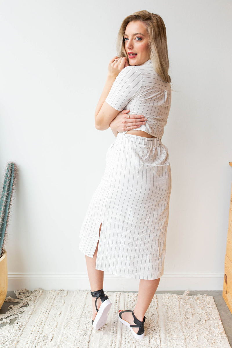 mode, Jane button midi dress