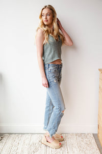 mode, Tina distressed sweater tank